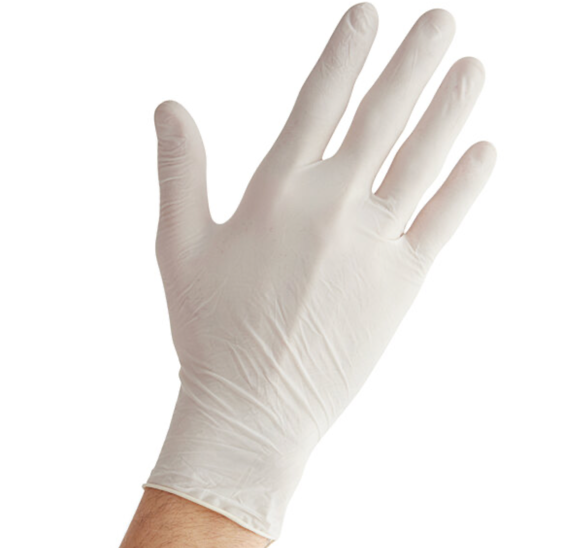 White Latex Gloves
