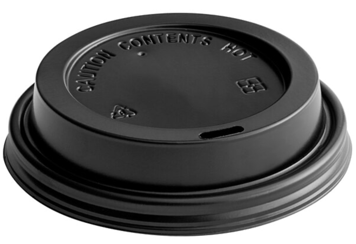 Paper Cup Lid 12 & 16 OZ Black