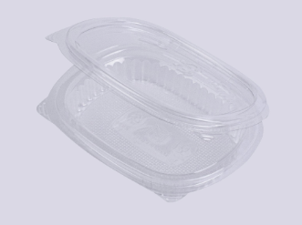 Salad Hinged Rectangular 100 CC = 3 OZ